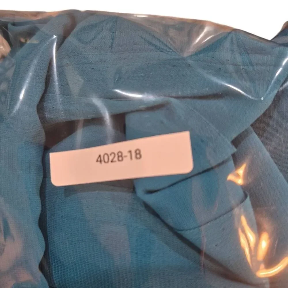 Fabric, Aqua Polyester Crepe, 45